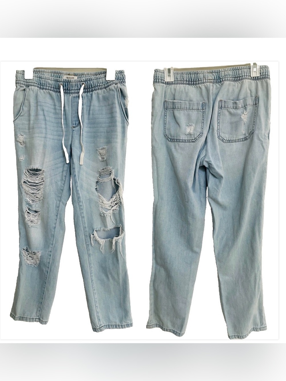 GARAGE Deconstructed JOGGER Style JEANS XS